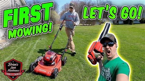 First Lawn Mowing Of The 2020 Lawn Care Season Youtube