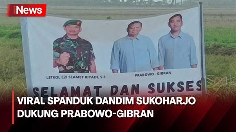 Viral Baliho Dandim Sukoharjo Bersama Prabowo Gibran YouTube