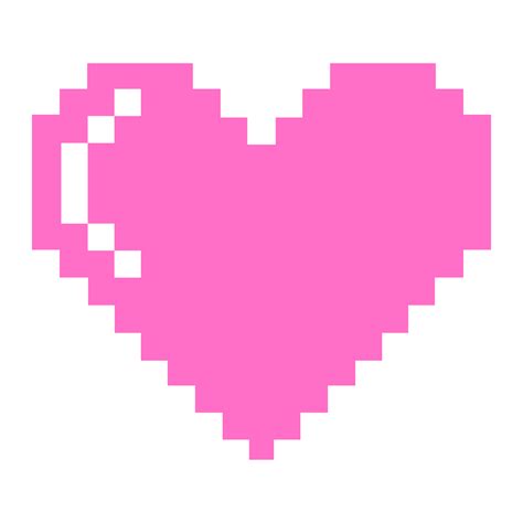 Pixelated Heart PNG Transparent Images