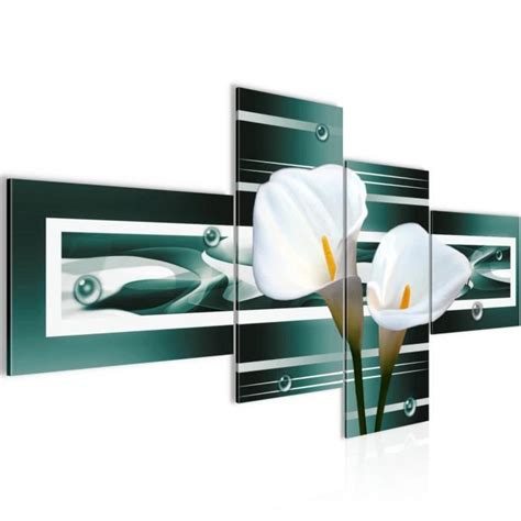 Runa Art Tableau D Coration Murale Fleurs Calla X Cm Panneaux