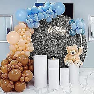 Amazon Blue Brown Coffee Balloons Garland Kit Pcs Blue Nude Tan Brown Coffee Baby
