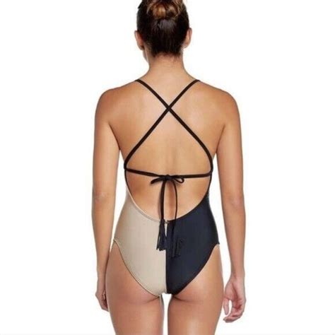 Pilyq Swim Pq Pilyq Cadillac Farrah One Piece Swimsuit Size Small Maillot Strappy Open Back