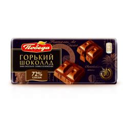 Отзывы о Горький шоколад Победа 72% какао