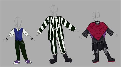 Beetlejuice outfit designs by kingwormm14 on DeviantArt