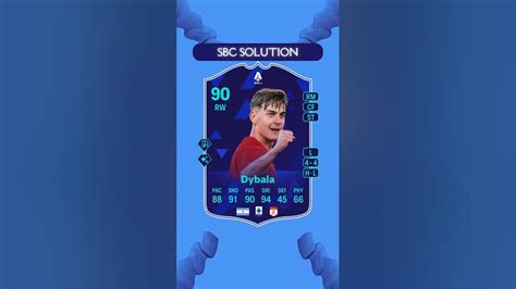 90 Potm Paulo Dybala Sbc Solution Eafc24 Fc24 Potm Dybala Youtube