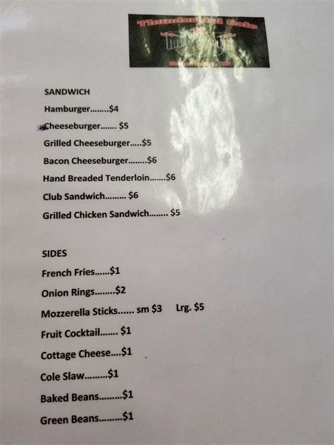 Menu At Cross Roads Cafe Bloomfield