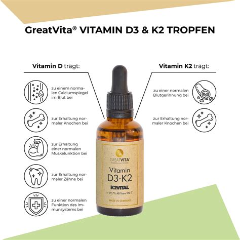 Vitamin D K Ml Ie D G K Mk K Vital Greatvita