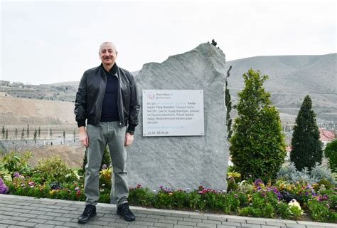 President Ilham Aliyev First Lady Mehriban Aliyeva Inspected Memorial