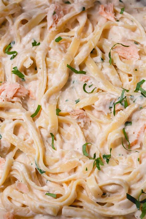 Smoked Salmon Fettuccini Alfredo ~sweet And Savory