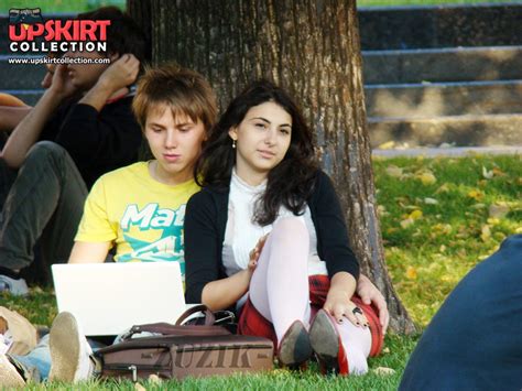 Real Amateur Public Candid Upskirt Picture Sex Gallery Hot Brunette Shows Stockings Up Skirt