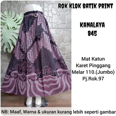 Jual Rok Batik Panjang Dewasa Jumbo Rok Klok Motif Terbaru Shopee