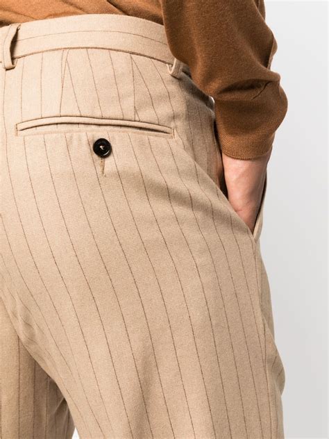 Manuel Ritz Pinstripe Double Breasted Suit In Nude ModeSens