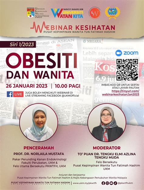 Jemputan Menyertai Webinar Kesihatan Pkwtfh Ncwo Siri Obesiti