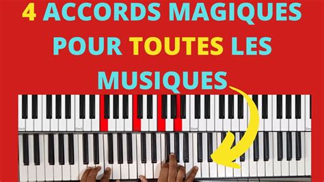 APPRENDRE À JOUER AU PIANO LES 4 ACCORDS MAGIQUES Tutoriel Complet