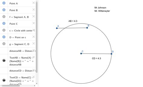 Congruent Segment Geogebra