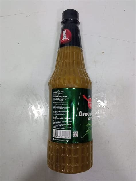 Indian Chef Green Chilli Sauce Packaging Type Bottle Packaging Size