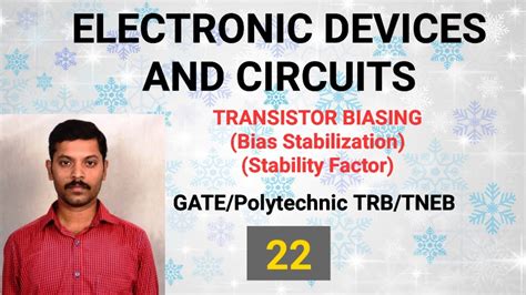 Bias Stabilization Stability Factor Transistor Biasing Tamil Youtube