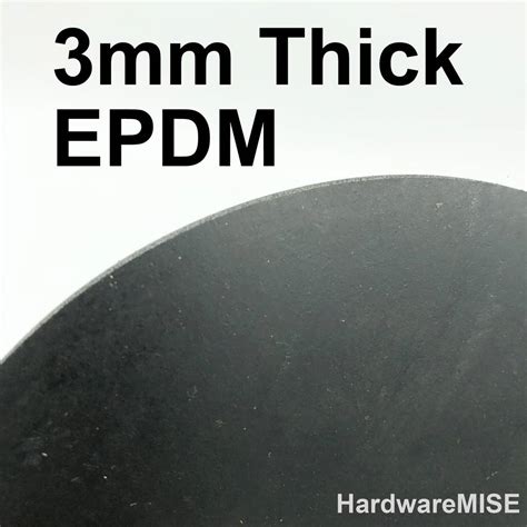 EPDM Rubber Sheet 3mm Thick Black Colour