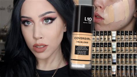 NEW COVERGIRL Trublend Matte Made Foundation! Swatches & Review - YouTube