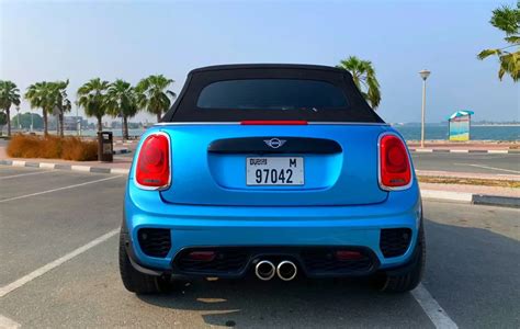 Rent a Mini Cooper JCW Convertible 2023 in Dubai, SaadatRent