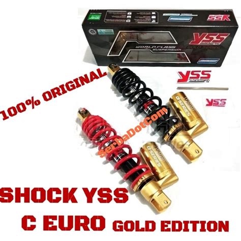 Jual SHOCK YSS C EURO ORIGINAL VARIO 125 VARIO 150 SCOOPY FI BLACK RED