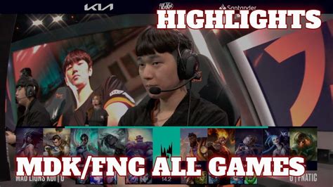 MDK Vs FNC ALL GAMES Highlights Semi Final LEC Winter 2024 Playoffs