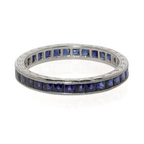 Vintage Sapphire Band | Antique Style Wedding Rings NYC - Catherine Angiel