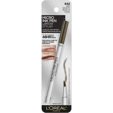 L Oréal Paris Brow Stylist Micro Ink Pen by Brow Stylist Up to 48HR Wear Dark Brunette Shop