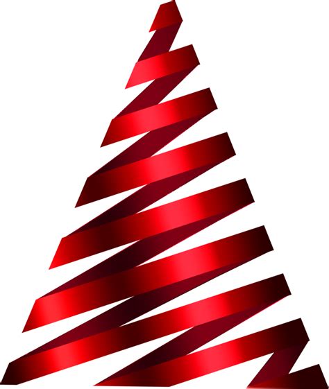 Free Red Ribbon Christmas Tree Clipart 13713930 PNG with Transparent ...