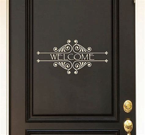 Welcome Your Guests with a Trendy Front Door Decal