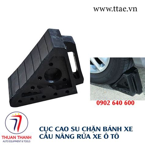 Cục cao su chèn bánh xe di động cho cầu nâng rửa xe ô tô