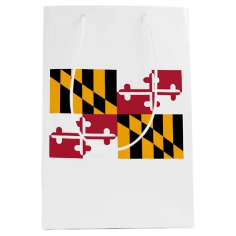 Maryland State Flag Design Medium T Bag Zazzle