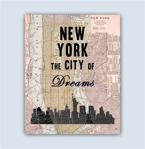 New York Art Print New York City Map New York Decor New - Etsy