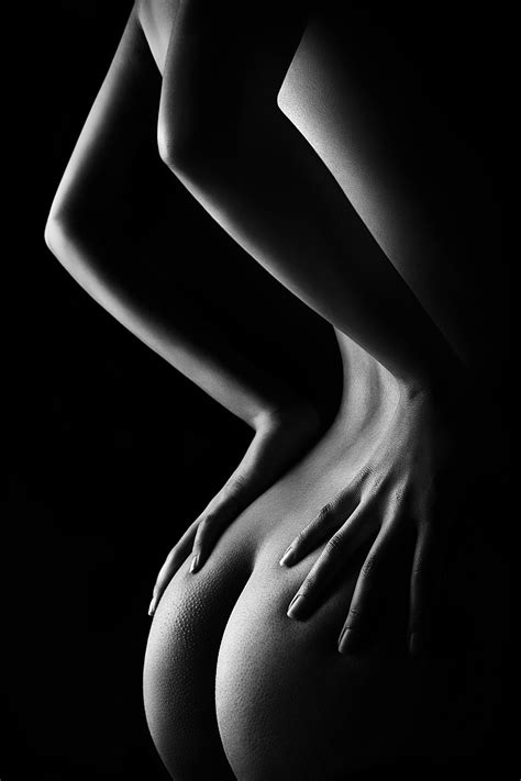 Nude Figurative Bodyscape Of A Woman No39 Black White Etsy