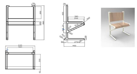 Furniture Technical Drawing