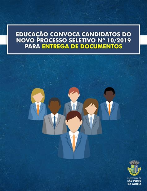 Educa O Convoca Candidatos Do Novo Processo Seletivo N Para