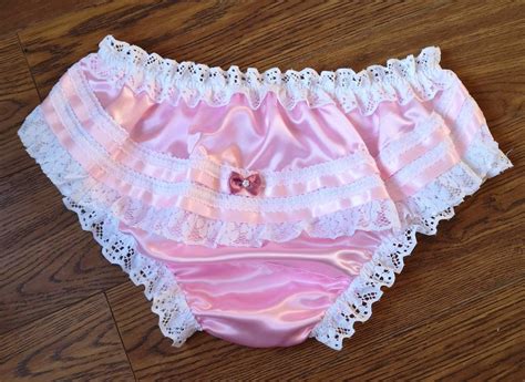 Baby Pink Bikini Panties Slippery Satin Sissy Knickers Etsy
