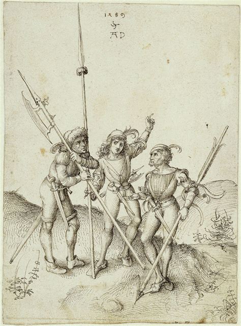 Albrecht Dürer Three Landsknecht