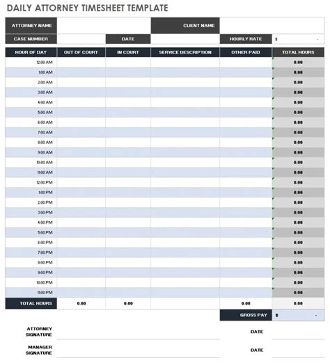 Attorney Billing Timesheet Templates A Comprehensive Guide Bill4time