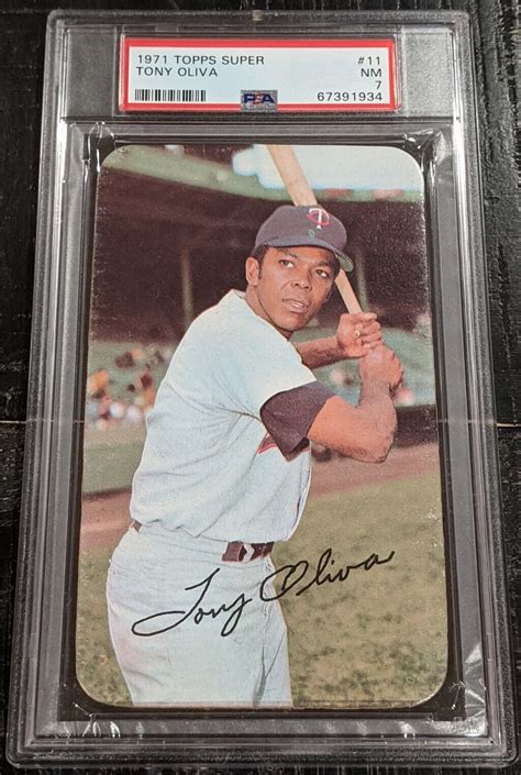 Topps Super Tony Oliva Psa Nm Clean Card Minnesota Twins Ebay