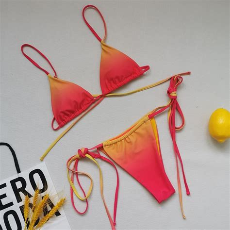 Buy Sexy Bikini Set And Beach Cover Up Swimwear Women Bandage Swimsuit