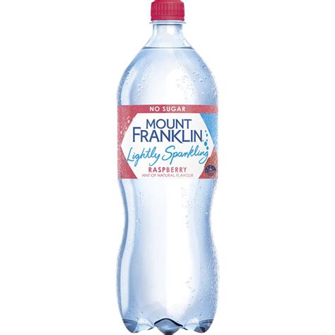 Mount Franklin Lightly Sparkling Water Raspberry 1 25l Woolworths