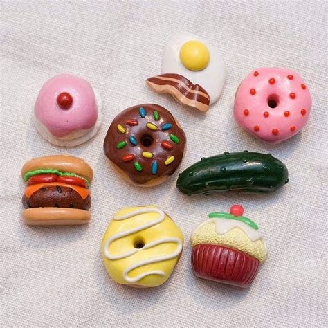 Polymer Clay Food Fridge Magnets 2019 Clay Ideas Clay Food Clay