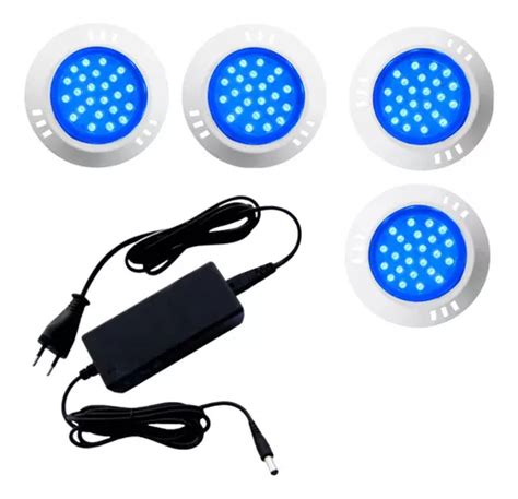 Kit L Mpada Led Piscina W Azul Brustec Fonte V W Frete Gr Tis