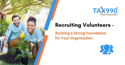 Recruiting Volunteers Building A Strong Foundation