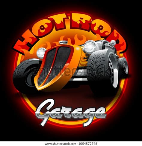 Vintage Hot Rod Logo Printing On Stock Vector Royalty Free Shutterstock
