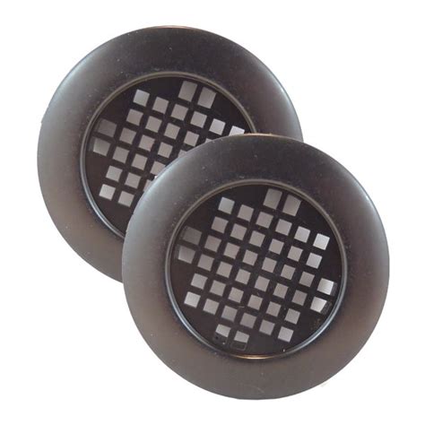 Haron 40cvb Black Cupboard Vent 2 Pack Vent Facing 40mm Round Haron