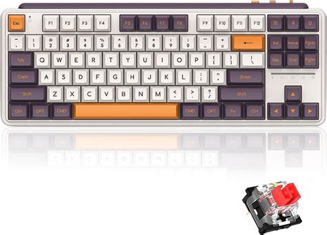 Amazon MIIIW Key Hot Swappable Retro Mechanical Keyboard True RGB Backlit Tri Mode