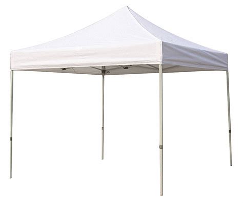 GRAINGER APPROVED White Instant Canopy, 10 ft Length, 10 ft Width, 7 ft ...