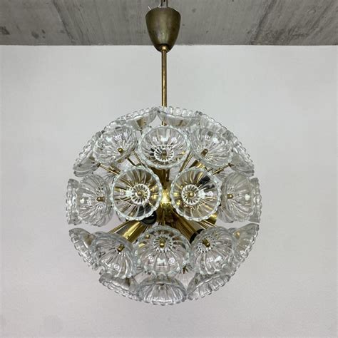 Dandelion chandelier by Kamenický Šenov 1970s 254333